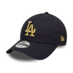 Czapka z daszkiem New Era 9FORTY Los Angeles Dodgers Metallic 60595193. Niebieskie czapki z daszkiem damskie New Era, bez wzorów. Za 124.00 zł.