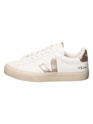 Veja Skórzane sneakersy "Campo" w kolorze złoto-białym rozmiar: 36. Białe obuwie sportowe damskie Veja, bez zapięcia. Za 480.90 zł.