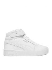 Puma Sneakersy C-CARINA 2.0 MID JR 38737602 Biały. Białe buty sportowe dziewczęce Puma, bez wzorów, ze skóry, bez zapięcia. Za 259.99 zł.