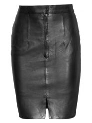 Bugatti Skórzana spódnica w kolorze czarnym rozmiar: 36. Czarne spódnice damskie Bugatti, bez wzorów, ze skóry, midi. Za 695.99 zł.