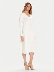 TWINSET Sukienka dzianinowa 252TP3271 Écru Regular Fit. Sukienki damskie Twinset, bez wzorów, z dzianiny, bez ramiączek. Za 849.99 zł.