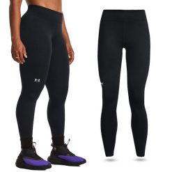 Legginsy termoaktywne damskie Under Armour ColdGear Authentics ocieplane. Czarne legginsy damskie Under Armour, s, bez wzorów. Za 139.99 zł.