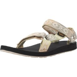 Sandały TEVA ORIGINAL UNIVERSAL SUNSCA Zielony. Zielone sandały damskie Teva, bez wzorów, z tkaniny, bez obcasa, bez zapięcia. Za 208.99 zł.