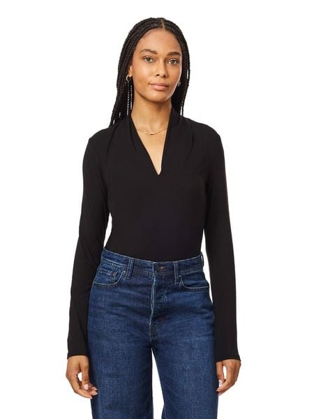 Scotch & Soda Koszulka w kolorze czarnym rozmiar: L. Czarne bluzki damskie Scotch & Soda, l, bez wzorów, bez kołnierzyka, bez ramiączek. Za 179.95 zł.