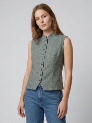 MOSS COPENHAGEN Kamizelka "Viana" w kolorze zielonym rozmiar: S. Zielone kamizelki damskie Moss Copenhagen, s, bez wzorów, bez kaptura. Za 140.20 zł.