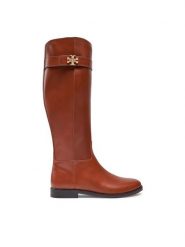 Tory Burch Kozaki Destription 158798-200 Brązowy. Brązowe kozaki damskie Tory Burch, ze skóry, bez obcasa, na płaskiej podeszwie, bez zapięcia. Za 3,199.00 zł.