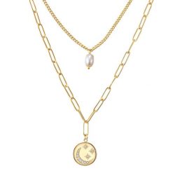 Valero Pearls Stal nierdzewna Preciosa Perła hodowlana słodkowodna Naszyjniki 1 ct Damski. Białe naszyjniki damskie Valero Pearls, z perłą, pozłacane. Za 319.99 zł.