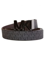 Michael Kors Pasek dwustronny w kolorze czarno-ciemnobrązowym rozmiar: onesize. Brązowe paski damskie Michael Kors, bez wzorów, z materiału. Za 389.08 zł.