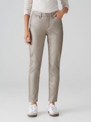 OPUS Dżinsy - Slim fit - w kolorze szarobrązowym rozmiar: 38/L28. Brązowe jeansy damskie Opus. Za 187.96 zł.