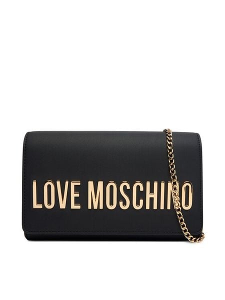 LOVE MOSCHINO Torebka JC4103PP1OKD0000 Czarny. Czarne torebki wieczorowe damskie Love Moschino, bez wzorów, ze skóry, bez dodatków. Za 699.99 zł.