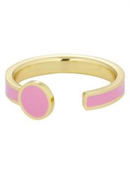 Design Letters Pozłacany pierścionek rozmiar: onesize. Różowe pierścionki damskie Design Letters, pozłacane. Za 122.67 zł.