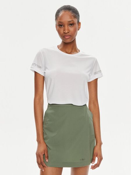 CMP Koszulka techniczna 33N6316 Biały Regular Fit. Białe koszulki damskie CMP, bez wzorów, z syntetyku, bez kołnierzyka, bez ramiączek. Za 79.99 zł.