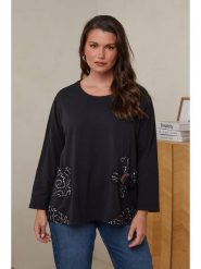 Curvy Lady Tunika w kolorze granatowym rozmiar: 44/46. Czarne tuniki damskie Curvy Lady, bez wzorów, z bawełny, klasyczne, bez kołnierzyka, bez ramiączek. Za 118.56 zł.