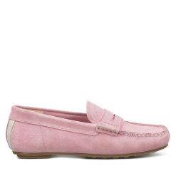 Mokasyny Gant. Czerwone mokasyny damskie Gant, bez obcasa. Za 399.99 zł.