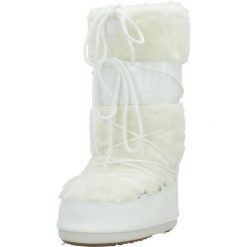 Buty MOON BOOT MB ICON FAUX Biały. Białe obuwie trekkingowe damskie Moon Boot, z tkaniny, bez zapięcia. Za 1,174.99 zł.