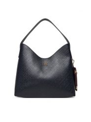 Tommy Hilfiger Torebka Th Icon Shoulder Bag Mono AW0AW18141 Granatowy. Niebieskie torebki klasyczne damskie Tommy Hilfiger, ze skóry, bez dodatków. Za 649.99 zł.