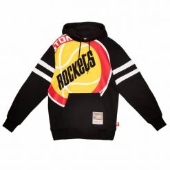 Bluza z kapturem Hoodie Mitchell & Ness NBA Houston Rockets czarna. Czarne bluzy damskie Mitchell & Ness, bez wzorów, z kapturem. Za 279.00 zł.
