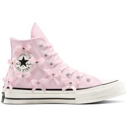 Buty sportowe Converse Chuck 70 Bows Studs. Czerwone obuwie sportowe casual damskie Converse, bez zapięcia. Za 490.00 zł.