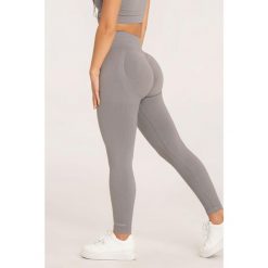 Legginsy fitness damskie Gym Glamour push up 2.0. Szare legginsy damskie GYM GLAMOUR, s, bez wzorów. Za 169.99 zł.