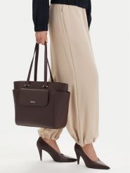 Lasocki Torebka CEO-LSK-X-004-10 Brązowy. Brązowe shopper bag Lasocki, bez wzorów, ze skóry, bez dodatków. Za 239.99 zł.