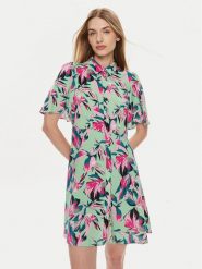 YAS Sukienka koszulowa Savanna 26029347 Zielony Regular Fit. Zielone sukienki damskie YAS, bez wzorów, z wiskozy, bez ramiączek. Za 139.99 zł.