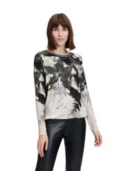 Betty Barclay Koszulka w kolorze czarno-kremowym rozmiar: 44. Brązowe koszulki damskie Betty Barclay, bez wzorów, bez kołnierzyka, bez ramiączek. Za 82.99 zł.