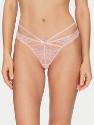 Hunkemöller Komplet 3 par stringów 301423 Różowy. Czerwone komplety bielizny Hunkemöller, bez wzorów, z syntetyku. Za 49.99 zł.
