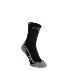 Skarpety damskie CMP Trekking Sock SuperSoft 50 Mid. Czarne skarpetki damskie CMP, bez wzorów. Za 40.99 zł.