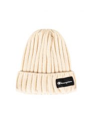 Czapka outdoor zimowa unisex Beanie. Brązowe czapki damskie Champion, na zimę, z aplikacjami, z dzianiny. Za 93.00 zł.