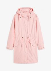 Długa parka z kapturem. Brązowe parki damskie bonprix, z kapturem. Za 239.99 zł.