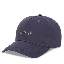 Czapka z daszkiem Guess. Niebieskie czapki z daszkiem damskie Guess, z aplikacjami. Za 119.99 zł.