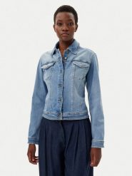 Liu Jo Kurtka jeansowa UA5046 DS615 Niebieski Regular Fit. Niebieskie kurtki damskie Liu Jo, xs, bez wzorów, z bawełny, bez kaptura. Za 549.99 zł.