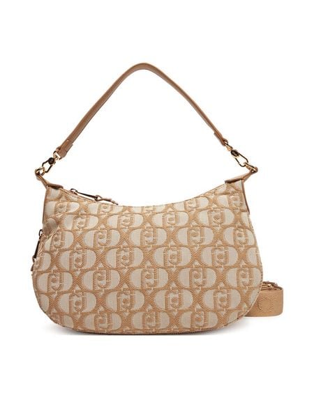 Liu Jo Torebka M Hobo AA5133 T3342 Beżowy. Brązowe torebki klasyczne damskie Liu Jo, z materiału, bez dodatków. Za 309.99 zł.