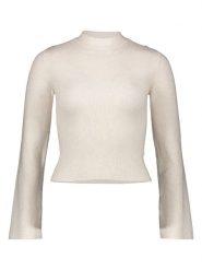 Copenhagen Studios Koszulka w kolorze kremowym rozmiar: 32. Brązowe bluzki damskie Copenhagen Studios, bez wzorów, prążkowane, bez kołnierzyka, bez ramiączek. Za 61.02 zł.