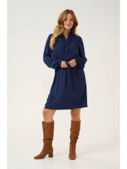 Cream Sukienka w kolorze granatowym rozmiar: 36. Niebieskie sukienki damskie Cream, z aplikacjami, z tkaniny, bez ramiączek. Za 135.81 zł.