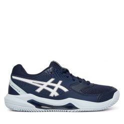 Buty do tenisa Asics. Niebieskie obuwie sportowe treningowe Asics, tenisowe. Za 339.99 zł.