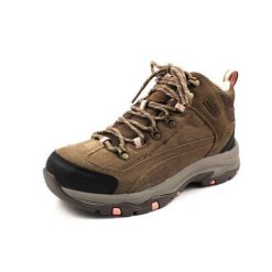 Buty trekkingowe damskie Skechers Trego Alpine Trail. Brązowe obuwie trekkingowe damskie Skechers, bez zapięcia. Za 389.99 zł.