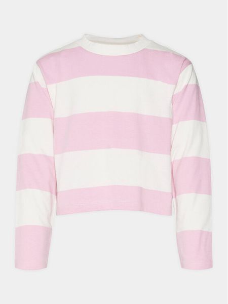 Vero Moda Girl Bluzka Onella 10302391 Różowy Cropped Fit. Czerwone bluzki i koszule dziewczęce Vero Moda Girl, bez wzorów, z bawełny, bez kołnierzyka, bez ramiączek. Za 49.99 zł.