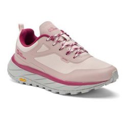 Buty trekkingowe damskie Jack Wolfskin Terrashelter Low. Czerwone obuwie trekkingowe damskie Jack Wolfskin, z materiału, bez zapięcia. Za 649.99 zł.