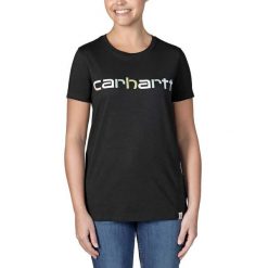 Koszulka bawełniana damska Carhartt Lightweight Multi Color Logo. Brązowe koszulki damskie Carhartt, xs, bez wzorów, z bawełny, bez kołnierzyka, bez ramiączek. Za 141.99 zł.