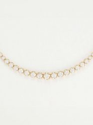 DIAMANTA Złoty naszyjnik "Rivière 3 carats" z diamentami - dł. 44 cm rozmiar: onesize. Żółte naszyjniki damskie DIAMANTA, z diamentem, złote. Za 24,729.99 zł.