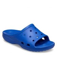 Crocs Klapki "Classic Icon" w kolorze niebieskim rozmiar: 43/44. Niebieskie klapki damskie Crocs, bez wzorów, z otwartym noskiem, bez obcasa, bez zapięcia. Za 91.77 zł.