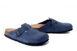 DR. BRINKMANN 600177-05 navy, klapki damskie. Niebieskie klapki damskie Dr. Brinkmann, bez wzorów, ze skóry, bez obcasa, bez zapięcia. Za 263.42 zł.