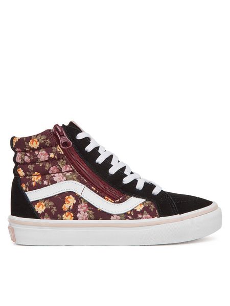 Vans Tenisówki SK8-Hi Reissue Side Zip VN000CYPBML1 Czarny. Czarne buty sportowe dziewczęce Vans, ze skóry, bez zapięcia. Za 159.99 zł.