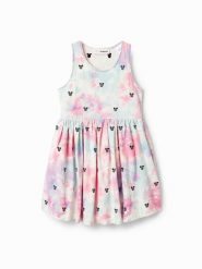 Desigual Sukienka codzienna Disney 23SGVK01 Kolorowy Regular Fit. Sukienki dziewczęce Desigual, bez wzorów, z bawełny, bez ramiączek, proste. Za 199.99 zł.