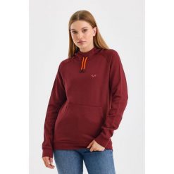 Scout - bluza termiczna z kapturem 100% wełna merino (260 g/m²). Fioletowe bluzy damskie WOOLONA, m, bez wzorów, z wełny, z kapturem. W wyprzedaży za 540.00 zł.