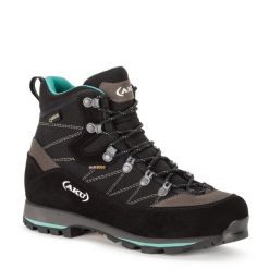 Buty górskie damskie AKU Trekker Lite III Wide GTX. Czarne obuwie trekkingowe damskie Aku, bez zapięcia. Za 858.99 zł.