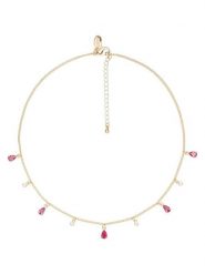 U.S. Polo Assn. Pozłacany naszyjnik z kamieniami ozdobnymi - dł. 36 cm rozmiar: onesize. Różowe naszyjniki damskie U.S. Polo Assn., metalowe. Za 65.99 zł.