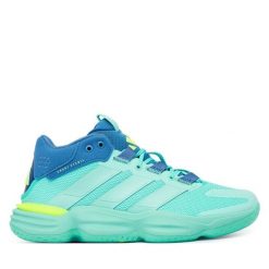 Buty halowe adidas. Niebieskie obuwie sportowe casual damskie Adidas, bez zapięcia. Za 479.99 zł.