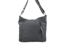 Worek skórzany BARBERINI'S c. szary 861-28. Szare shopper bag Barberinis, ze skóry, na ramię, duże, bez dodatków. Za 239.99 zł.